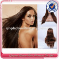 Alibaba Express High Density 150%-180% Most Popular Raw Brazilian Hair 4# Brown Colour Silky Straight Silk Top Wig